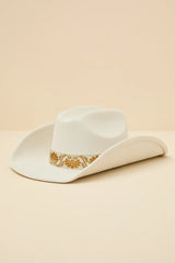 Solon Black Embroidered Band Western Hat