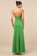 Passionate Admiration Black Strapless Bustier Maxi Dress