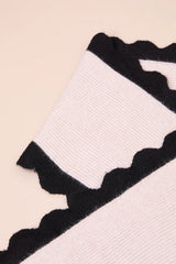 Melody Ivory Scalloped Trim Scraf