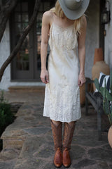 Vintage 1930s Ivory Silk Slip Dress by Lauren Owen of Texas