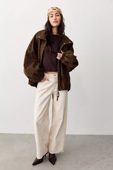 We The Free Monroe Coated Wide-Leg Jeans