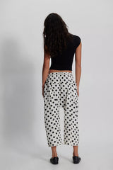 Need You Now Printed Cotton-Poplin Harem Pants