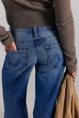 MOTHER The Ditcher Roller Zip Sneak Jeans