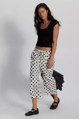Need You Now Printed Cotton-Poplin Harem Pants