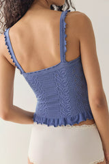 So Soft Frill Square Neck Tank