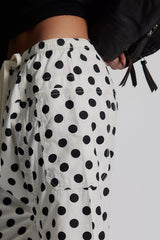 Need You Now Printed Cotton-Poplin Harem Pants