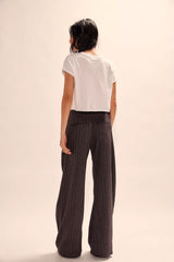 Spotlight Herringbone Barrel Trousers