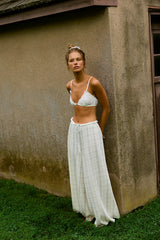 Dream State Printed Wide-Leg Pants