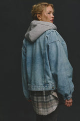 We The Free Iggy Hooded Denim Jacket
