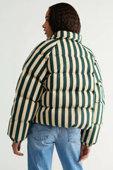 The Tiny Big Sister Striped Puffer Jacket