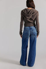 MOTHER The Ditcher Roller Zip Sneak Jeans