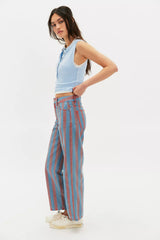 The Tiny Big Sister Maru Striped Jeans