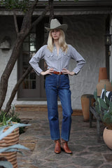 Vintage 1970s Gloria Vanderbilt High-Waist Straight Leg Jeans by Lauren Owen of Texas