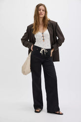 Wrangler Tie Front Loose Jeans