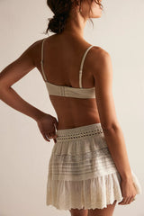 Play Nice Mini Slip Skirt