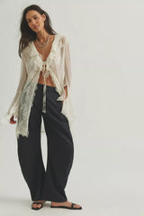 Spotlight Menswear Striped Barrel Trousers
