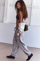 Printed Down Time Joggers