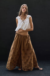 Sweet Serenade Pull-On Wide-Leg Pants
