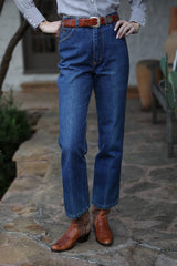 Vintage 1970s Gloria Vanderbilt High-Waist Straight Leg Jeans by Lauren Owen of Texas
