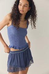 So Soft Frill Square Neck Tank