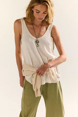 We The Free Scoop Neck Silk Tank