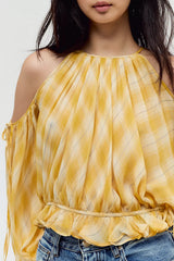 Ronny Kobo Kiera Cold-Shoulder Top