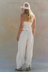Lunasol Cotton-Linen Pant Set