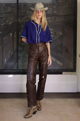 Vintage 1980s Mario Valentino Leather Pants by Lauren Owen of Texas