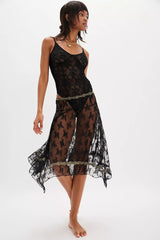 Lady Lux Midi Slip Skirt