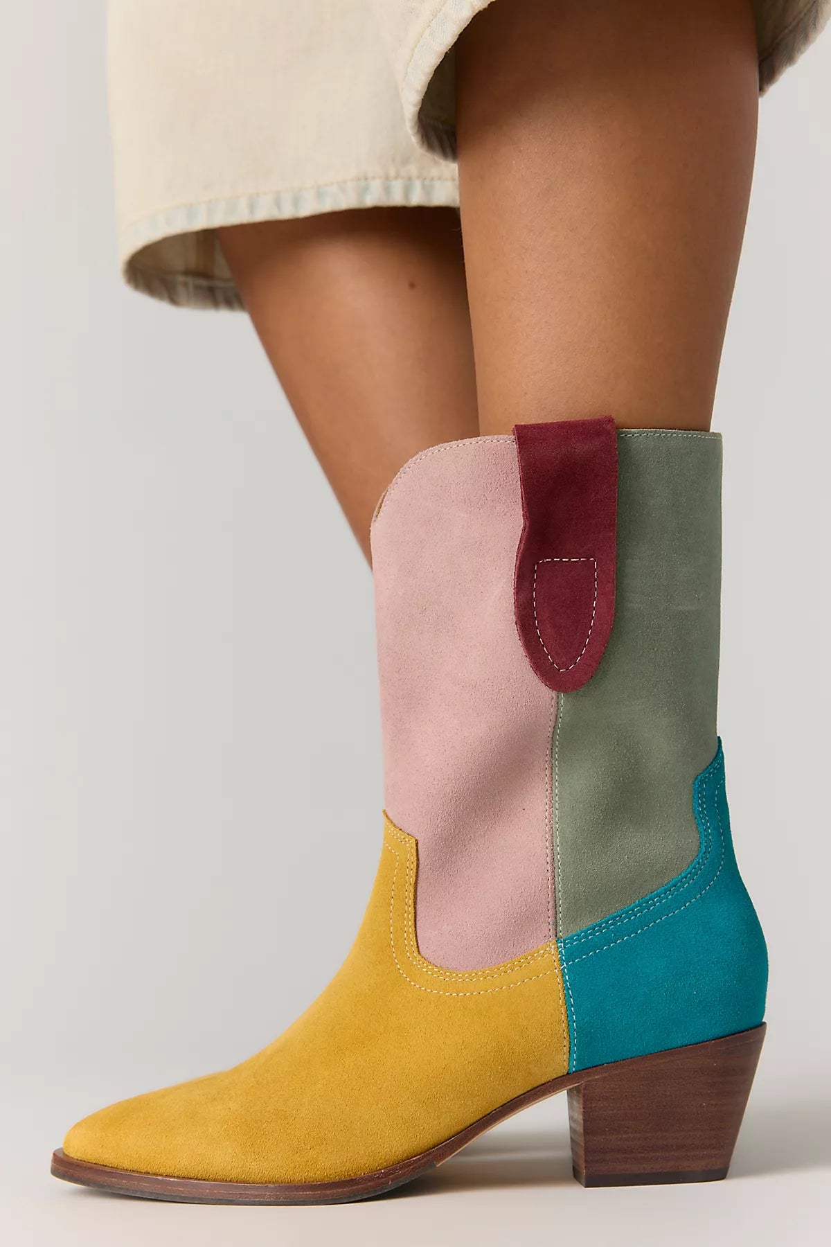 Roberta Colorblock Western Boots