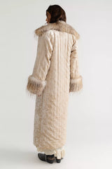 Anna Sui Quilted Velvet Coat