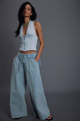 Ramona Denim Halter Top