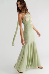 Saemdi Embroidered One Shoulder Dress