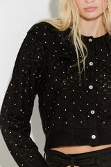 Rixo Jelena Embellished Knit Cardi