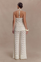 Glinda Crochet Pants - Ivory