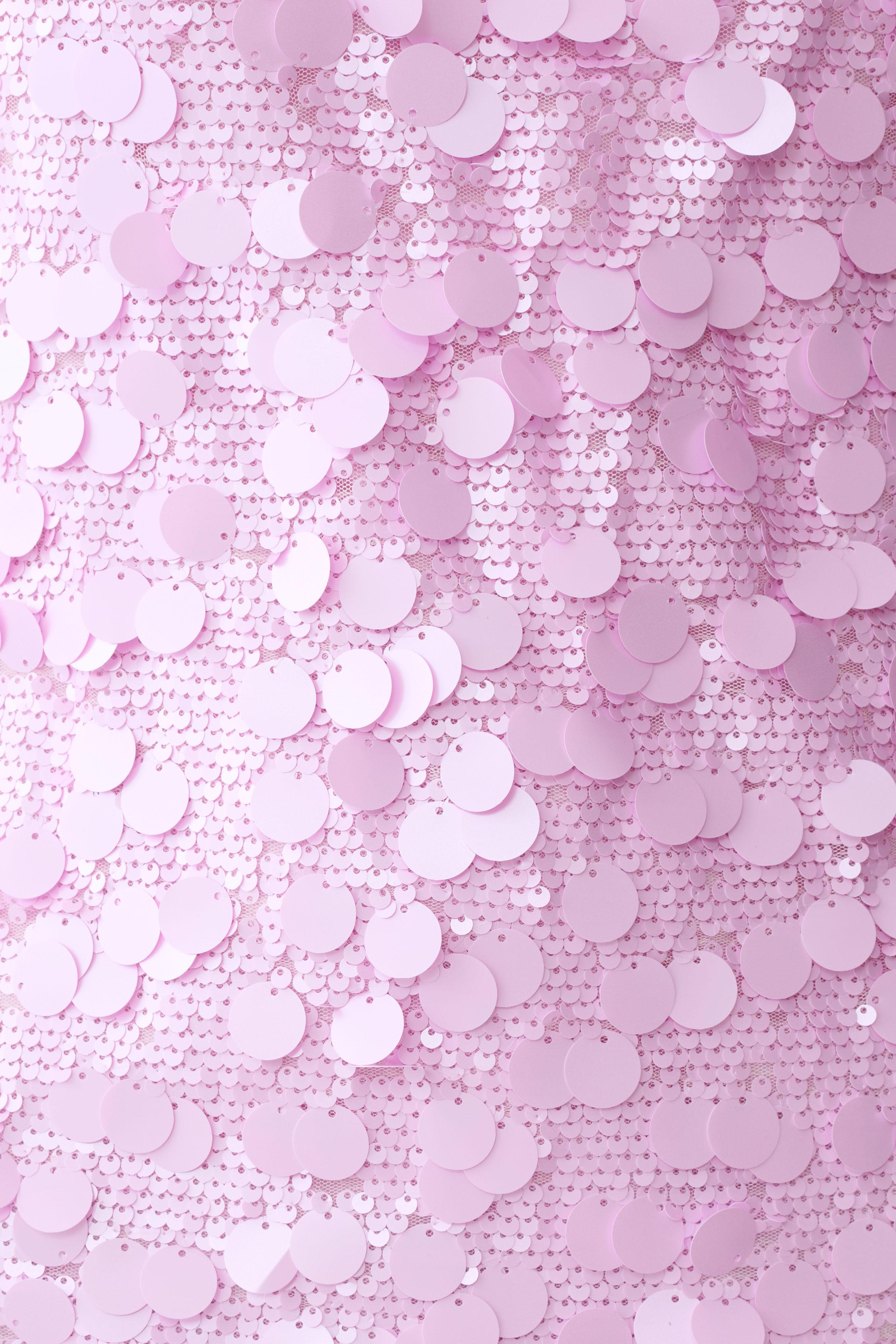 Caralee Sequin Halter Mini Dress - Pale Pink