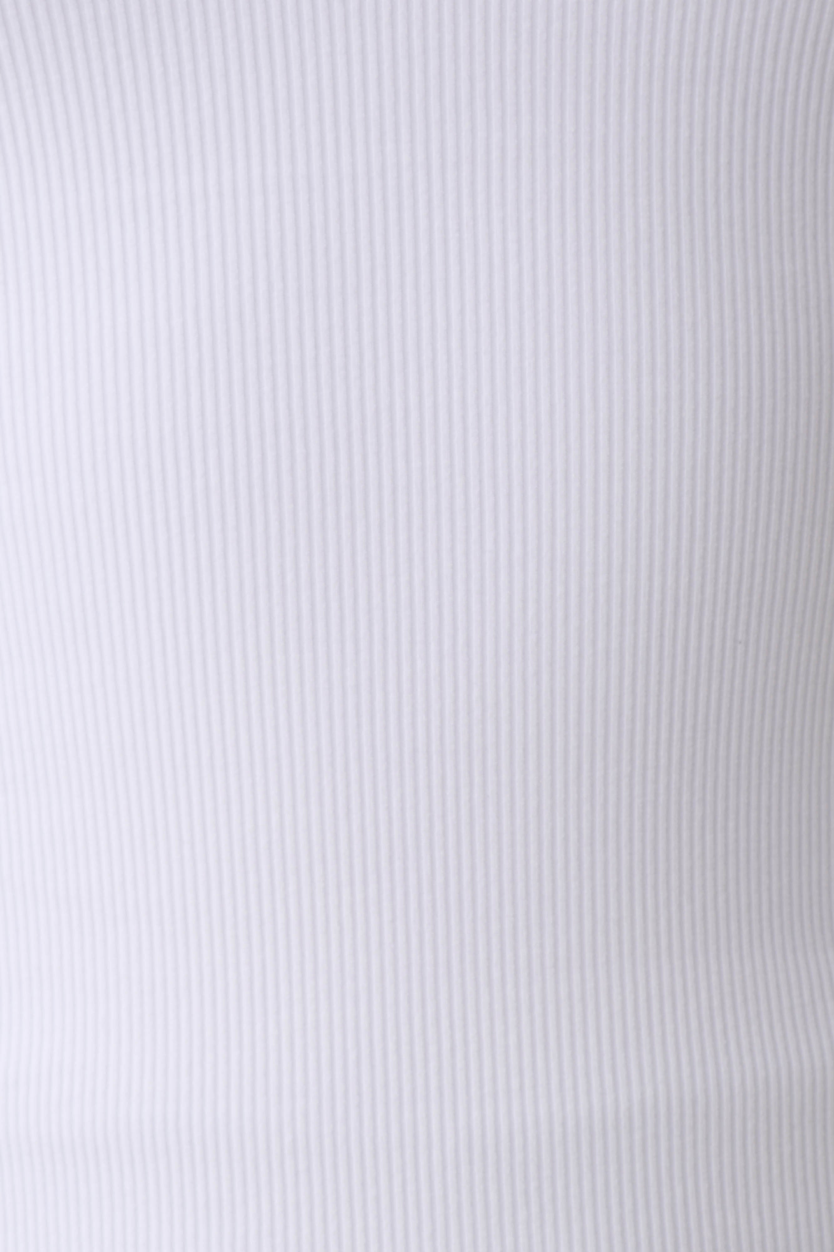 Actress Ribbed Tank - White