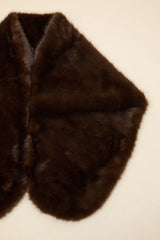 Upscale Approach Dark Brown Faux Fur Stole