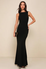 Love In Your Eyes Ivory Knotted Mermaid Maxi Dress
