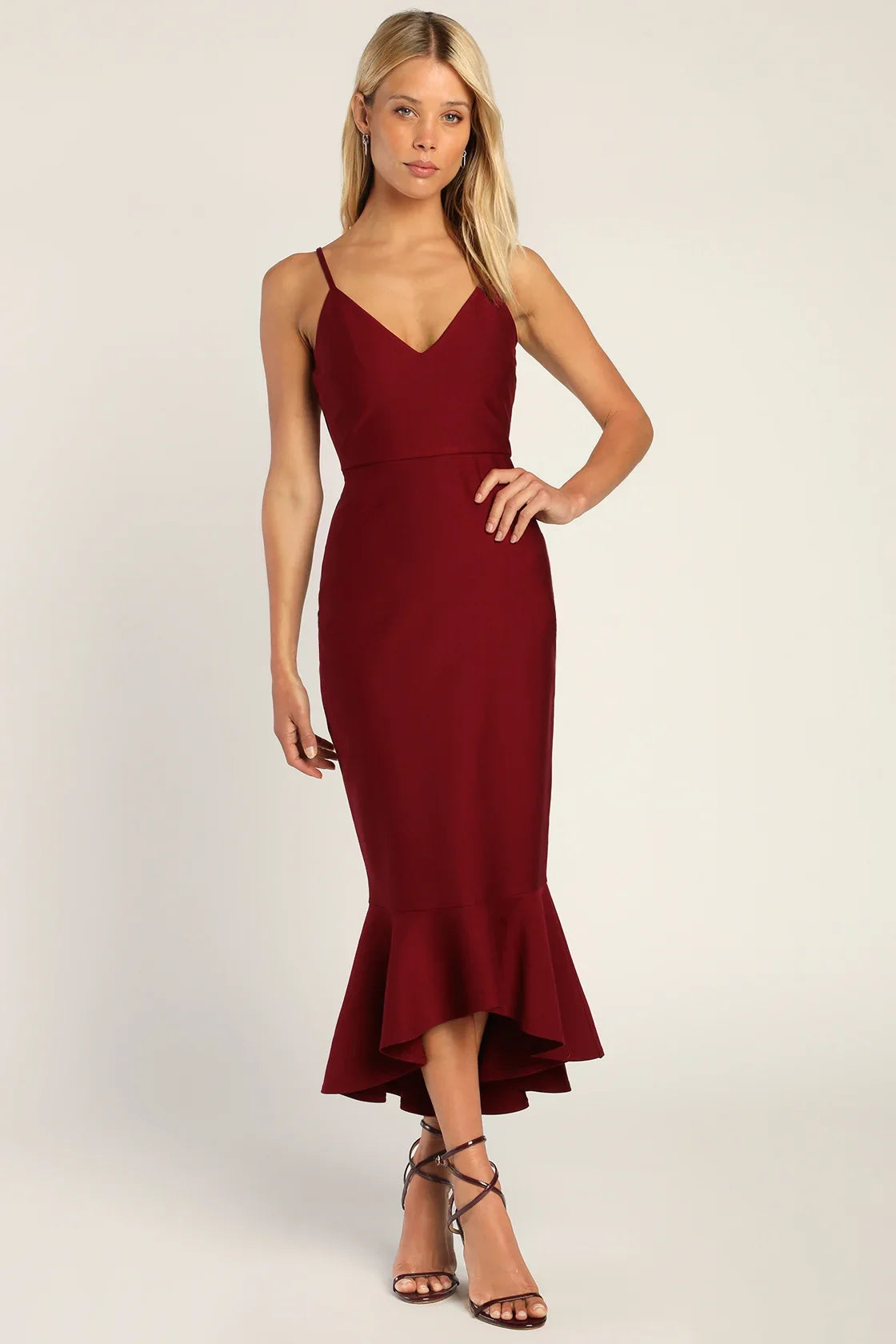 Stun Like Me White Bodycon Trumpet Hem Midi Dress