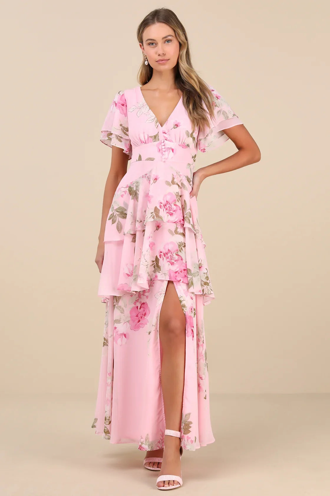Midnight Mood Emerald Green Tiered Maxi Dress