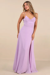 Notorious Poise Black Sleeveless Cowl Neck Maxi Dress