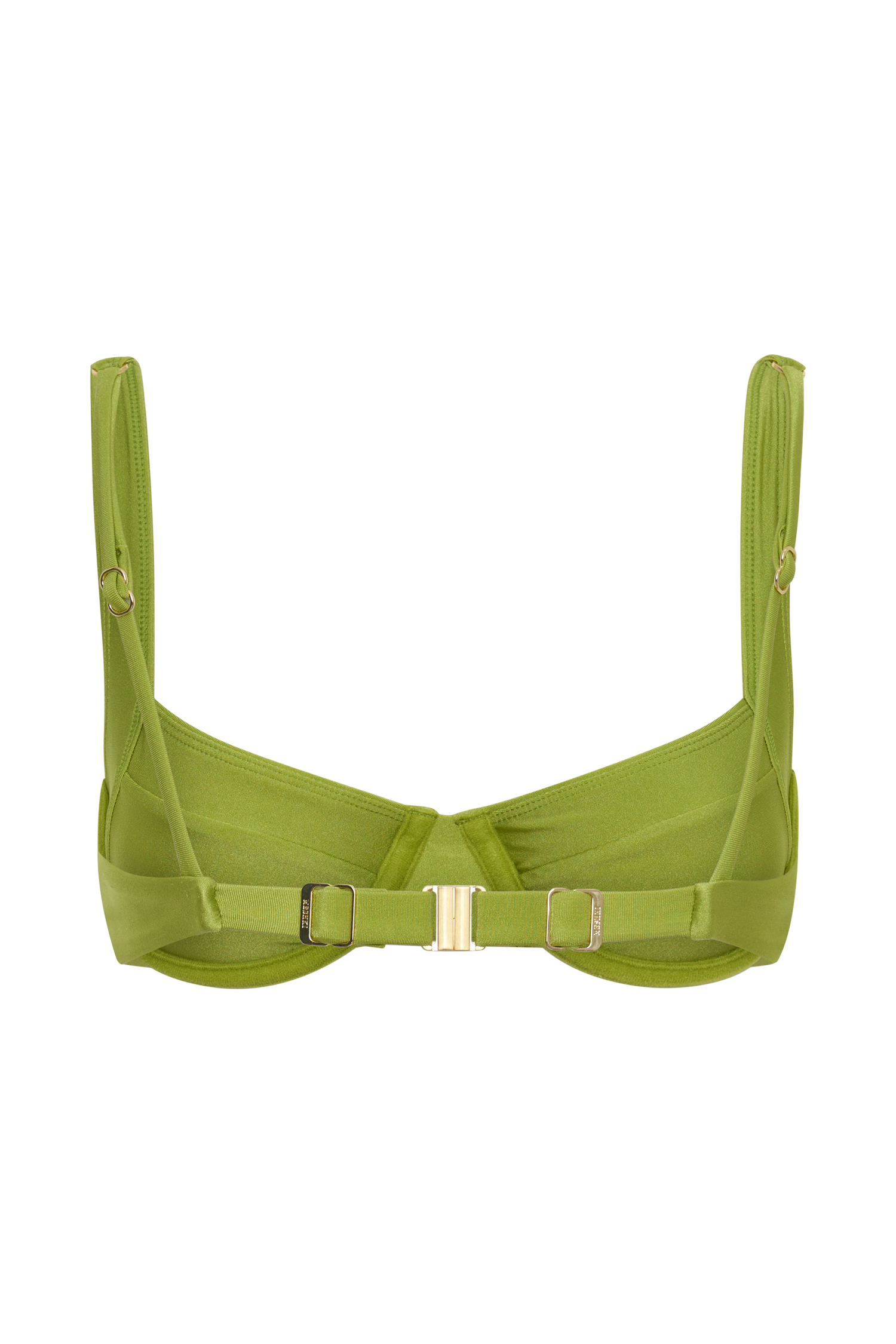 Abra Underwire Apex Bikini Top - Green