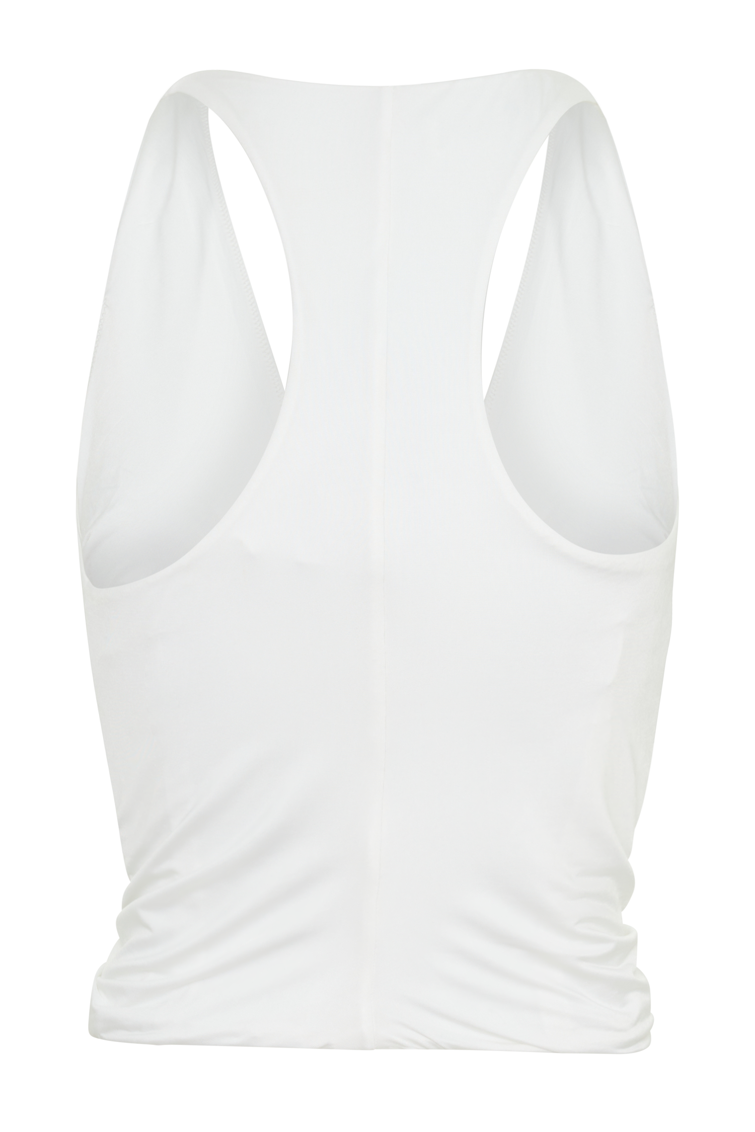 Alessandra Slinky Ruffle Top - Ivory