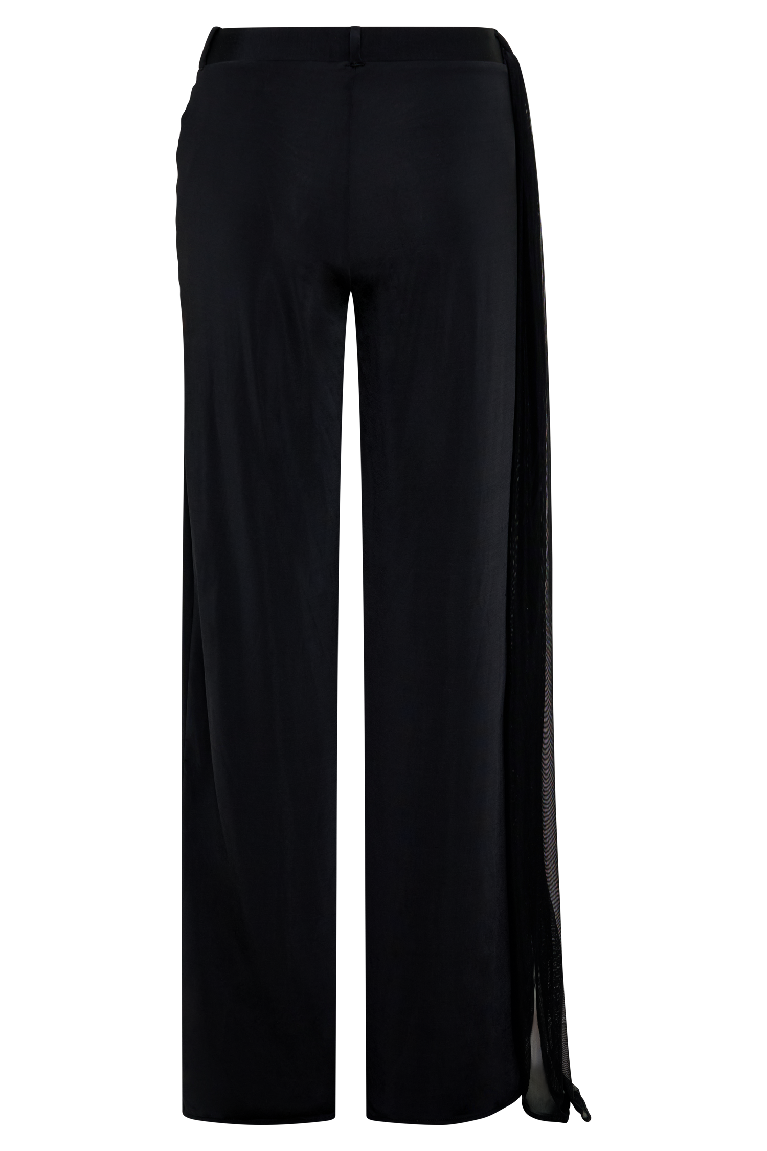 Aspyn Slinky Gathered Wide Leg Pants - Black