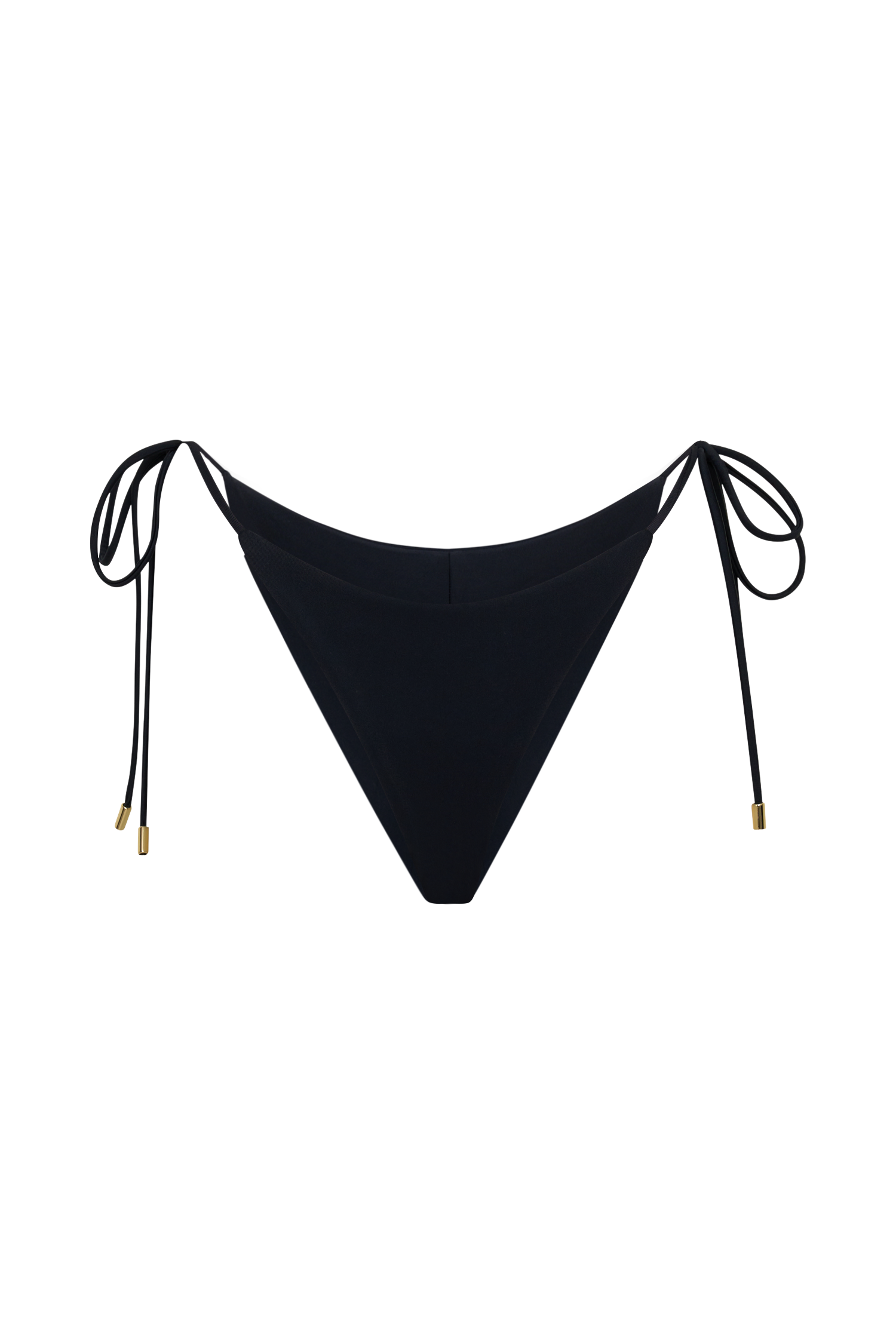 Blossom Side Tie Bikini Bottom - Black