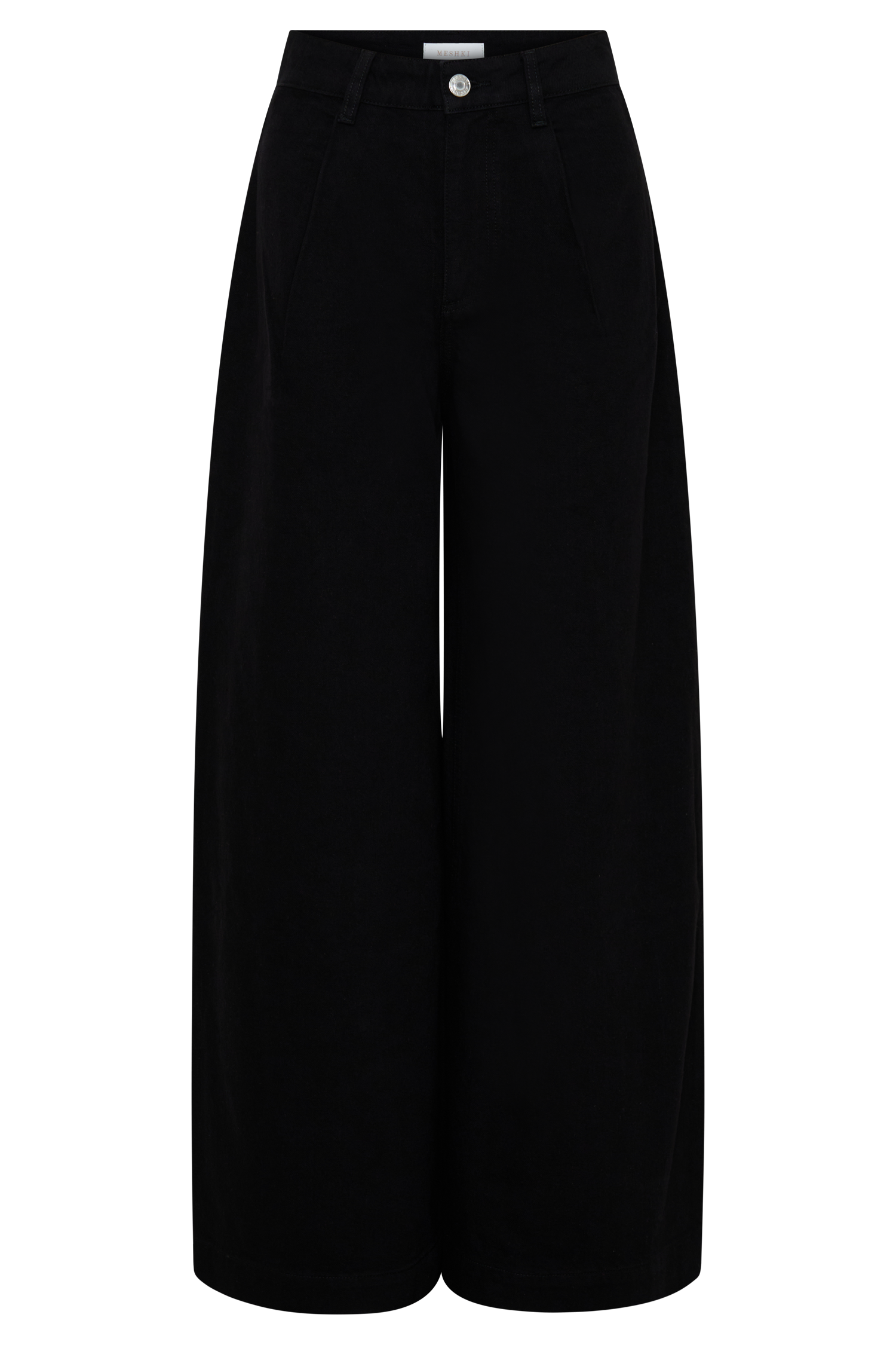 Bobby Oversized Jean With Front Pleat - Black