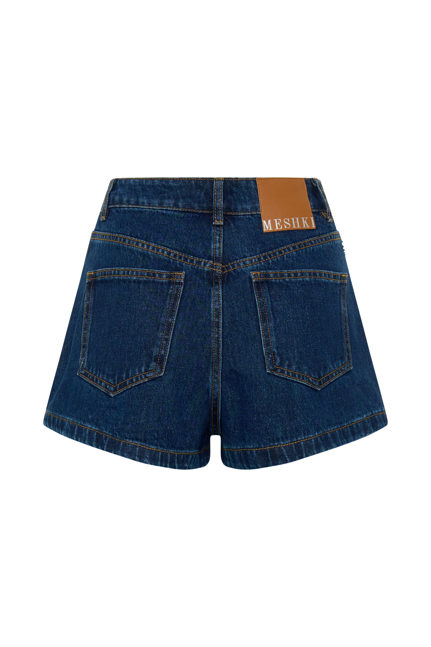 Dan Diamante Denim Shorts - Midnight Blue