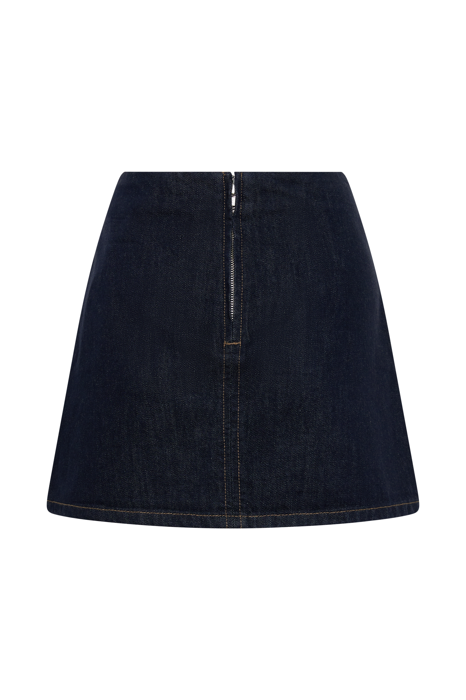 Ellie Denim Mini Skirt - Washed Indigo Blue