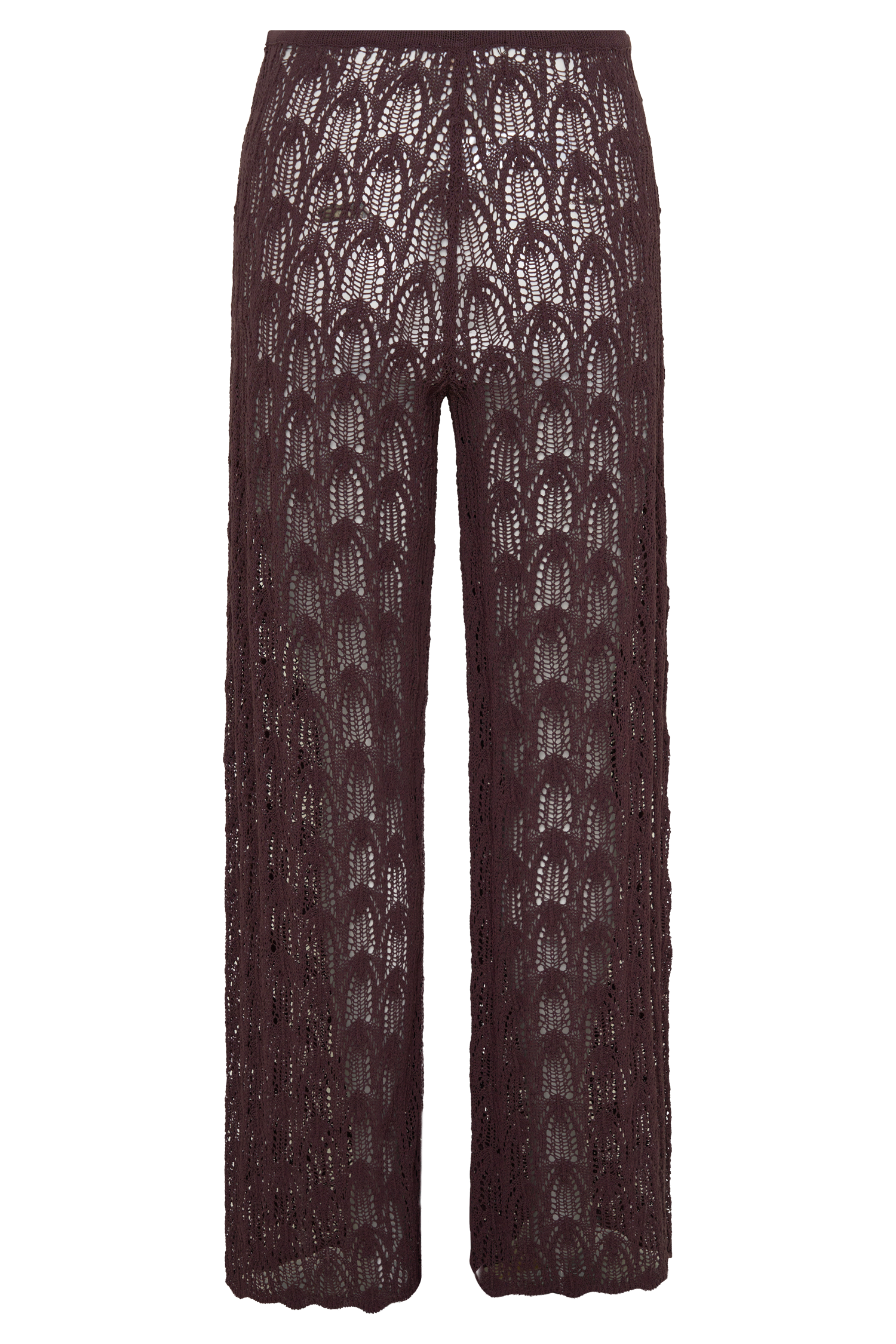 Glinda Crochet Pants - Chocolate